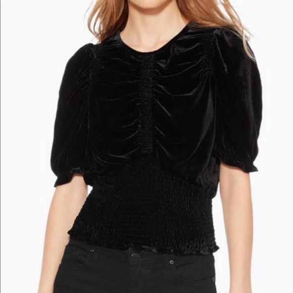 Parker Tops - Parker black velvet top